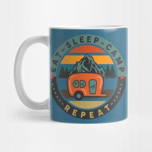 Eat-sleep-camp Mug